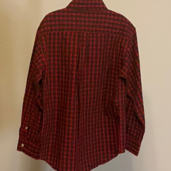 Ralph Lauren Kids Red and Black Plaid Button Down Shirt - Picture 5 of 5